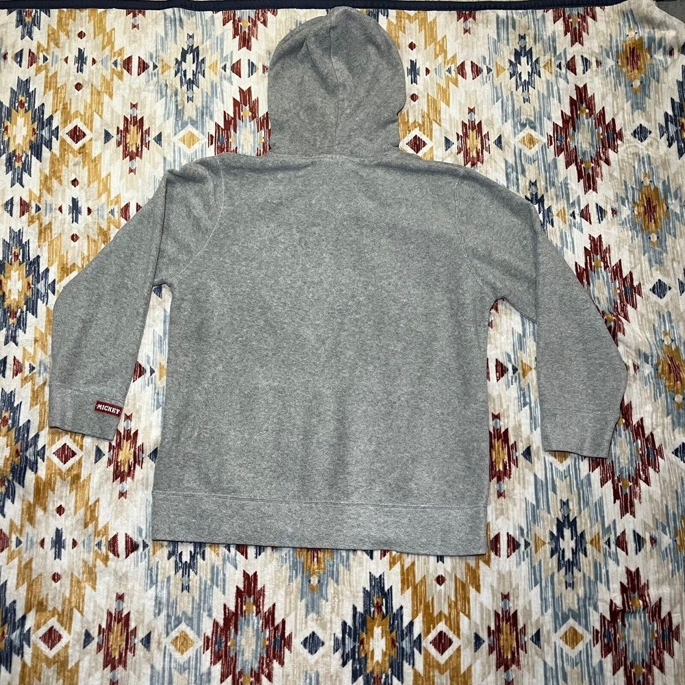 Disney Hoodie Women 1X Plus Mickey Mouse Athletics Gray Sweatshirt Resort Cruise - Picture 6 of 6